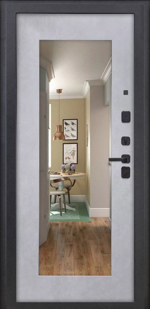 Входная дверь ДвериПРО Модель L-46 ФЛЗ-603 Бетон снежный DPRO198271 внутренняя сторона