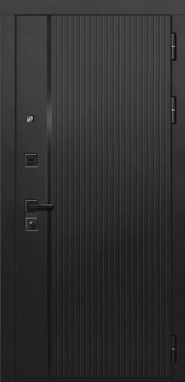 Входная дверь ДвериПРО L-45 Лаура-2 (16мм, мореный дуб) DPRO197002 внешняя сторона